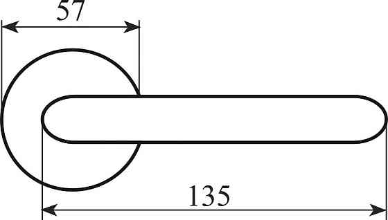 Ручка Fimet 105-265 F21 Regina нИкель R ф/с Киев