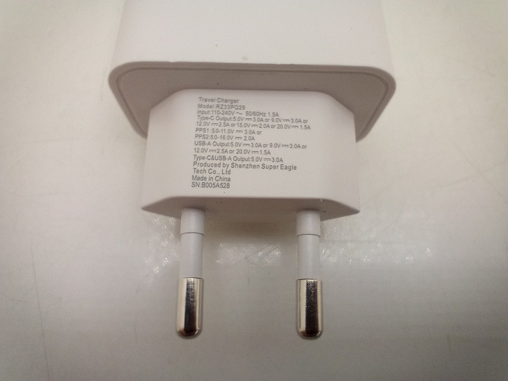 Адаптер живлення 2в1 1*USB, 1*Type C 30W Луцк - изображение 5