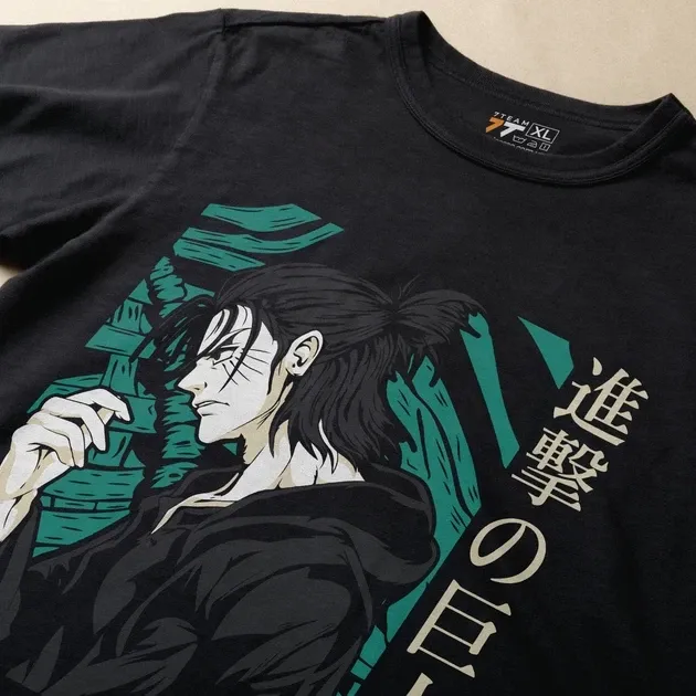 Футболка для подростка мальчика с принтом Атака Титанов Эрен Егер Размер 160 Anime10678 Днепр - изображение 3