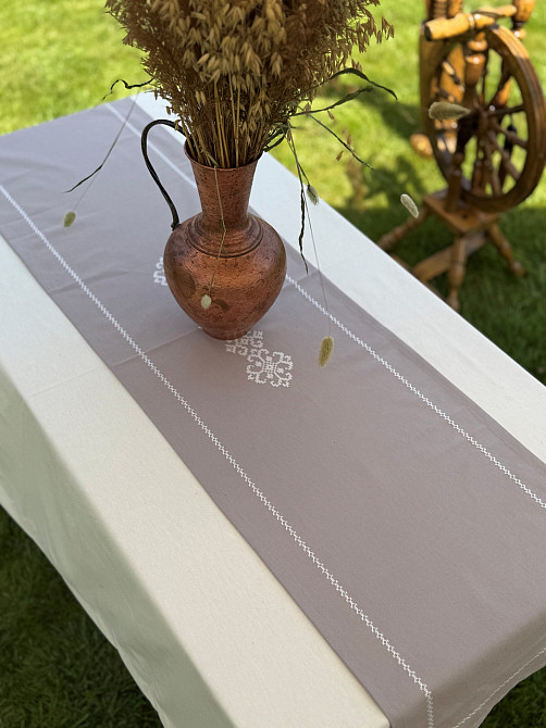 Ecotton Ранер доріжка Ecotton 45x170 см для обіднього столу водовідштовхувальна в етно-стилі сі Коломия - фото 4