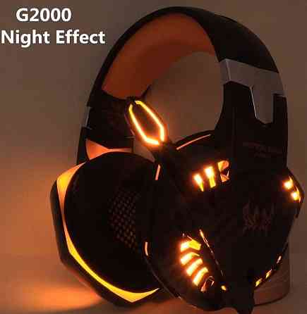 Игровые наушники Kotion Each G2000 с микрофоном и подсветкой. Харків