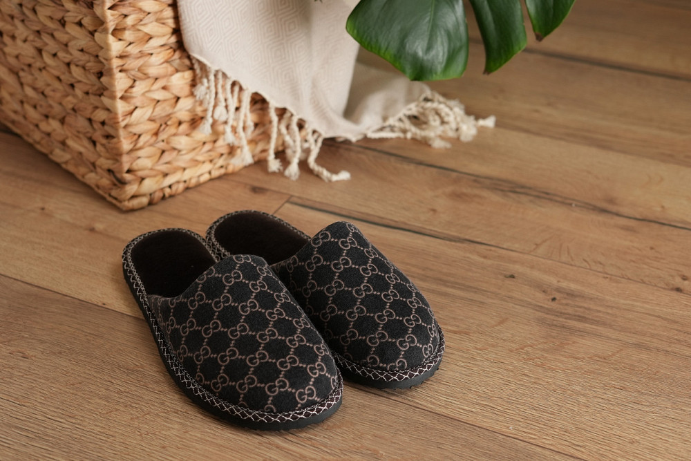 Тапочки чоловічі закриті коричневі GG кімнатні капці для дому 48 Одеса - фото 2