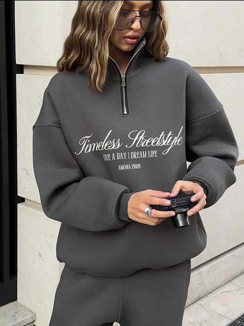 Женский теплый трендовый костюм двойка тринитка на флисе Одесса - изображение 3