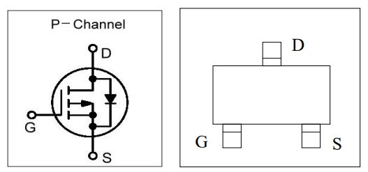 Чип AO3401 100ШТ P-канальний MOSFET для електроніки Київ - фото 3