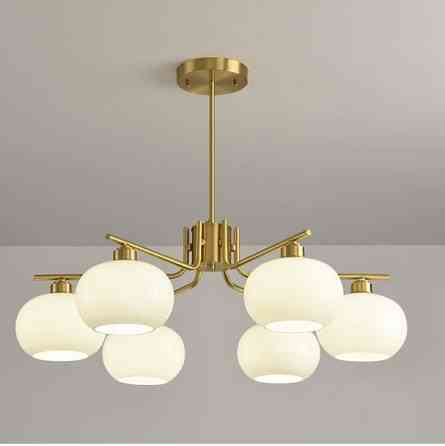 Люстра светодиодная потолочная 6007 (Золотистый) 6 плафонов Киев