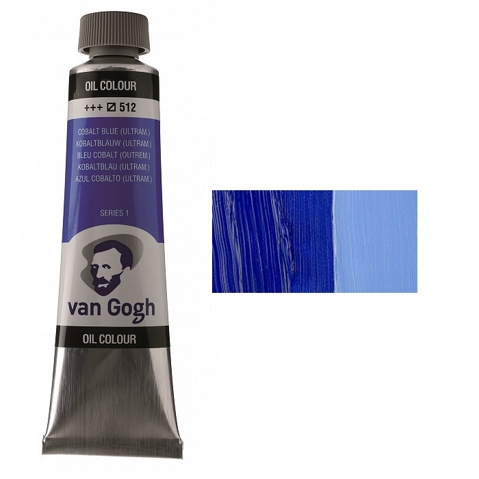 Фарба олійна VAN GOGH (512) Кобальт синій (ультрамарин) 40 мл Royal Talens Київ - фото 1