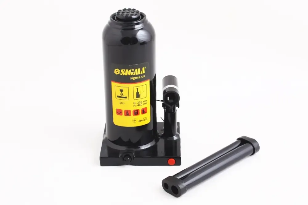 Домкрат гідравлічний 10 т 230-460м Sigma з передохр. клапаном Вінниця - фото 1