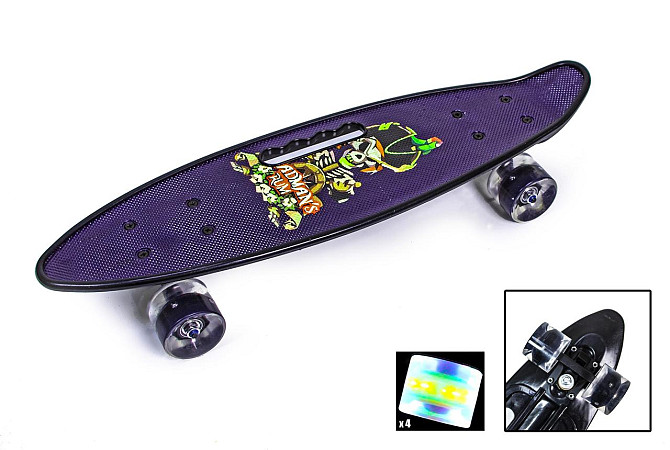 Penny Board З Ручкою "Пірат" Світяться колеса Одеса - фото 1