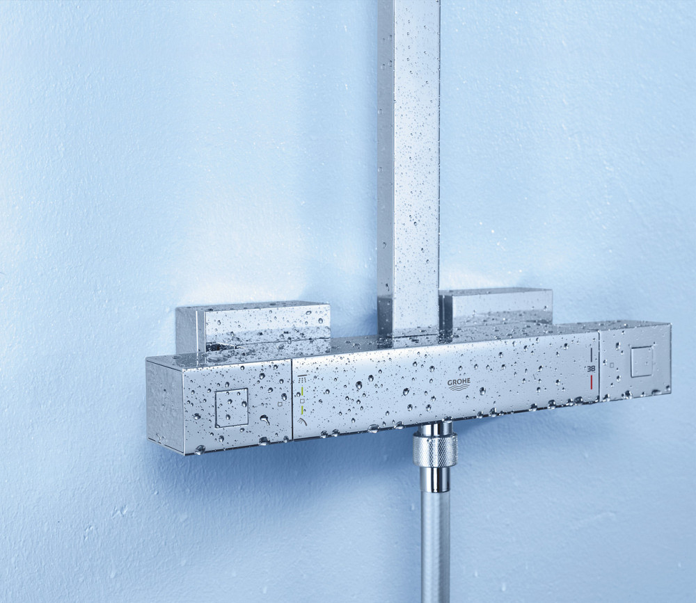 Душова система з термостатом для душа Grohe Euphoria Cube System (26087000) ( 14536 ) ( 12657 ) Харків - фото 5
