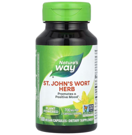 Зверобой Nature's Way St. John's Wort 700 мг 100 вегетарианских капсул Киев