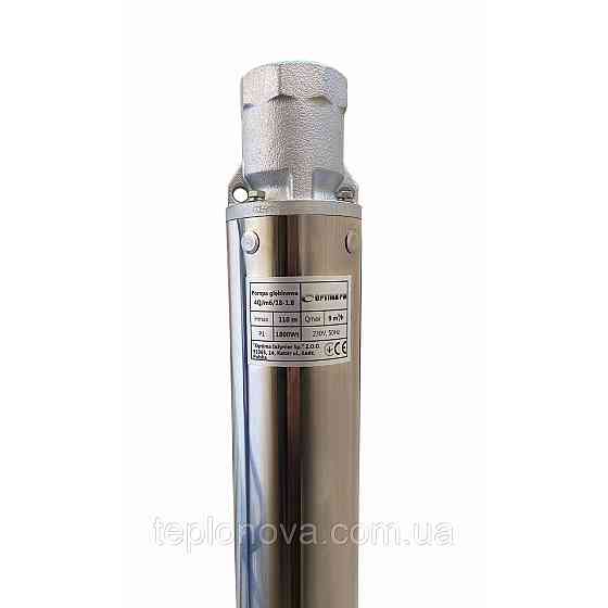 Насос скважинный с повышенной уст-тью к песку   OPTIMA PM 4QJm6/18 1,8 кВт 110м +  2 м кабель Черновцы