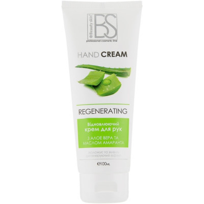 Крем для рук Beauty Skin Восстанавливающий с алоэ вера и маслом амаранта 100 мл (4820176190710) Винница - изображение 1