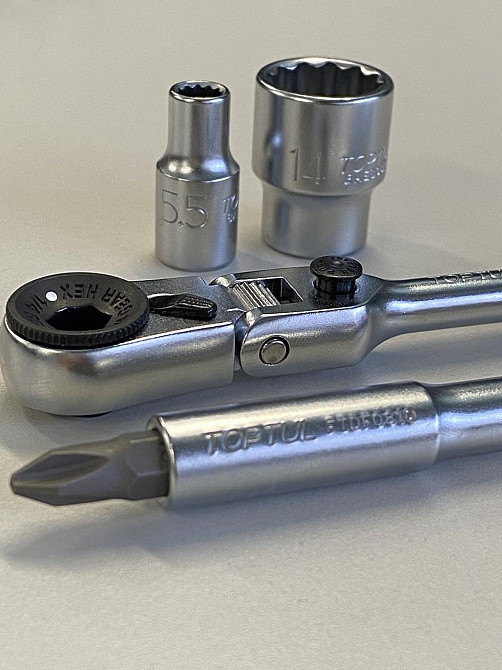 Тріскачка міні 1/4" з шарніром TOPTUL 60 зубців (ісп. з FTDF0810) CHEV0811 Одеса - фото 8