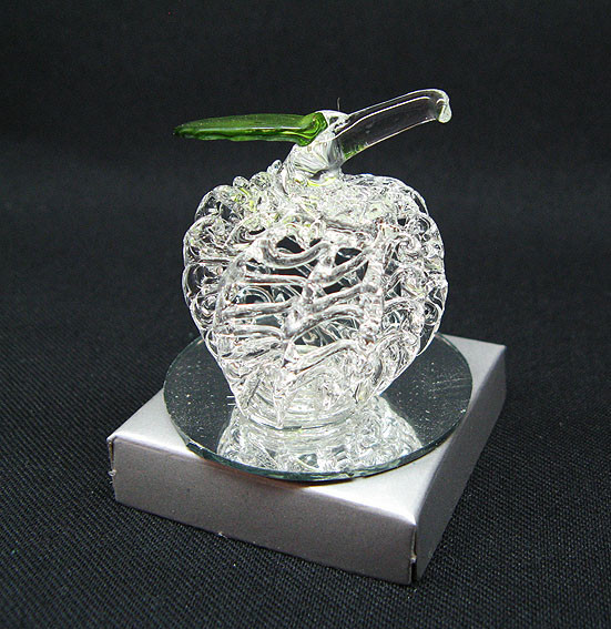 Фігурка настільна скло Яблуко Київ - фото 1