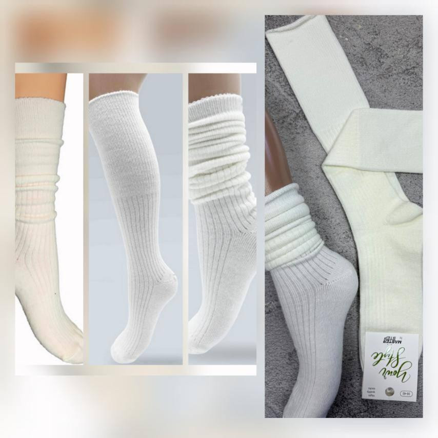 Женские трендовые носки с отворотом Одесса - изображение 1