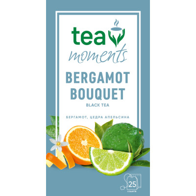 Чай Tea Moments Bergamot Bouquet черный 25х1.8 г (tm.00643) Винница - изображение 4