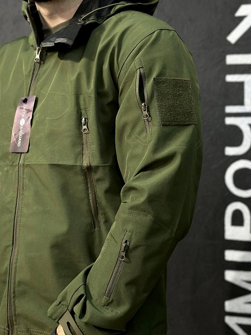 Полегшений військовий костюм олива з курткою та штанами водонепроникний дихаючий вітрозахисний Львів - фото 7
