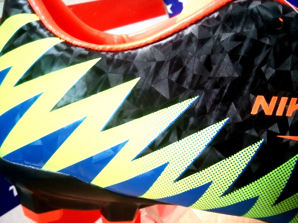 Бутсы мужские Nike Mercurial CR7 (черный с синим и салатным). Сумы - изображение 8