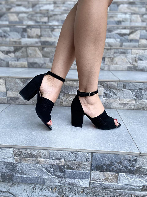 Stepter Босоніжки жіночі STEPTER 6420 чорні (літо, замша натуральна) (3788) Коломыя - изображение 1