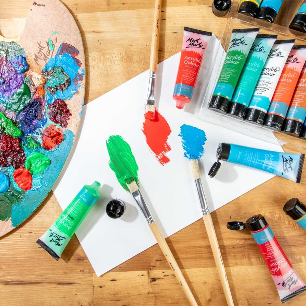 Краски акриловые для рисования Mont Marte Acrylic Colour Paint Set Signature 18pc x 36ml Разные цвета Каменец-Подольский - изображение 7