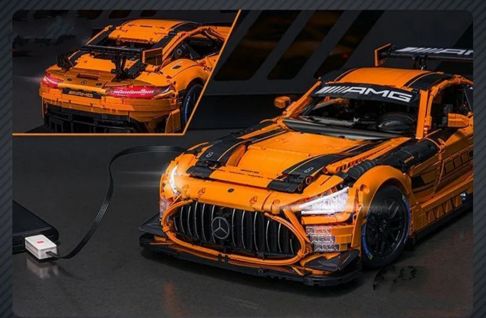 Конструктор CaDA Master Mercedes-AMG GT3 C64008W 1:8, 5466 деталей, гоночный автомобиль, механическая модель с LED и пневматикой Киев - изображение 7