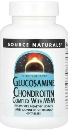 Глюкозамін хондроїтин Source Naturals Glucosamine Chondroitin Complex with MSM 60 таб Київ