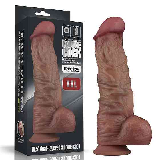 Фаллоимитатор - Dual-Layered Silicone Cock XXL 10.5
