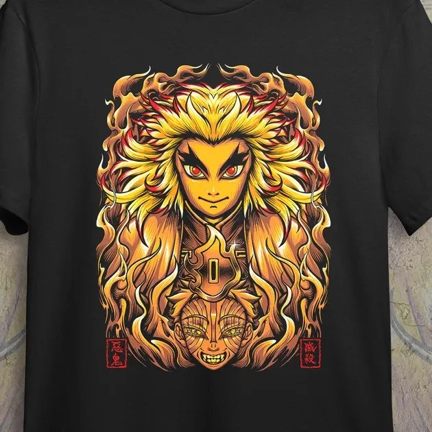 Футболка мужская с принтом Клинок, рассекающий демонов Ренгоку Размер 48 Anime0074 Днепр - изображение 4