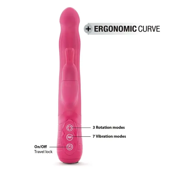 Вібратор-кролик Dorcel Baby Rabbit Magenta 2.0 з перлинним масажем і головкою, що обертається Львів
