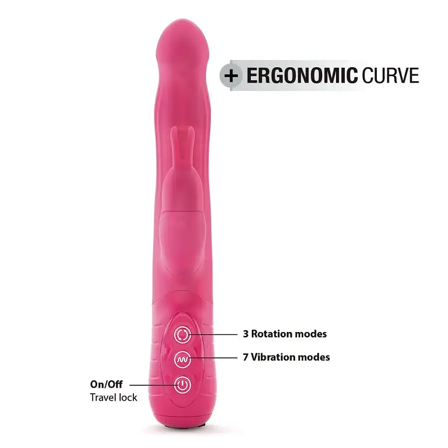 Вібратор-кролик Dorcel Baby Rabbit Magenta 2.0 з перлинним масажем і головкою, що обертається Львов - изображение 4