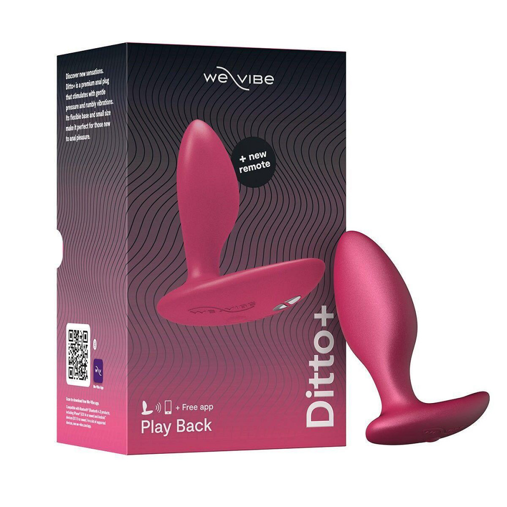Анальна смарт-вібропробка We-Vibe Ditto+ Cosmic Pink, 10 режимів, пульт ДК Sex Aura Київ - фото 9