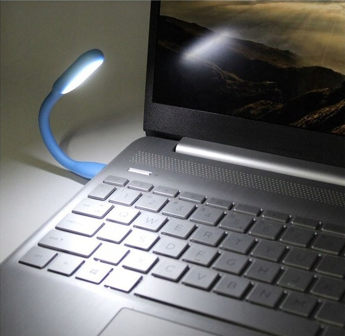 Світлодіодна USB Лампа гнутка 17 см Led Light для ноутбуків та повербанків Blue Нововолинськ - фото 10