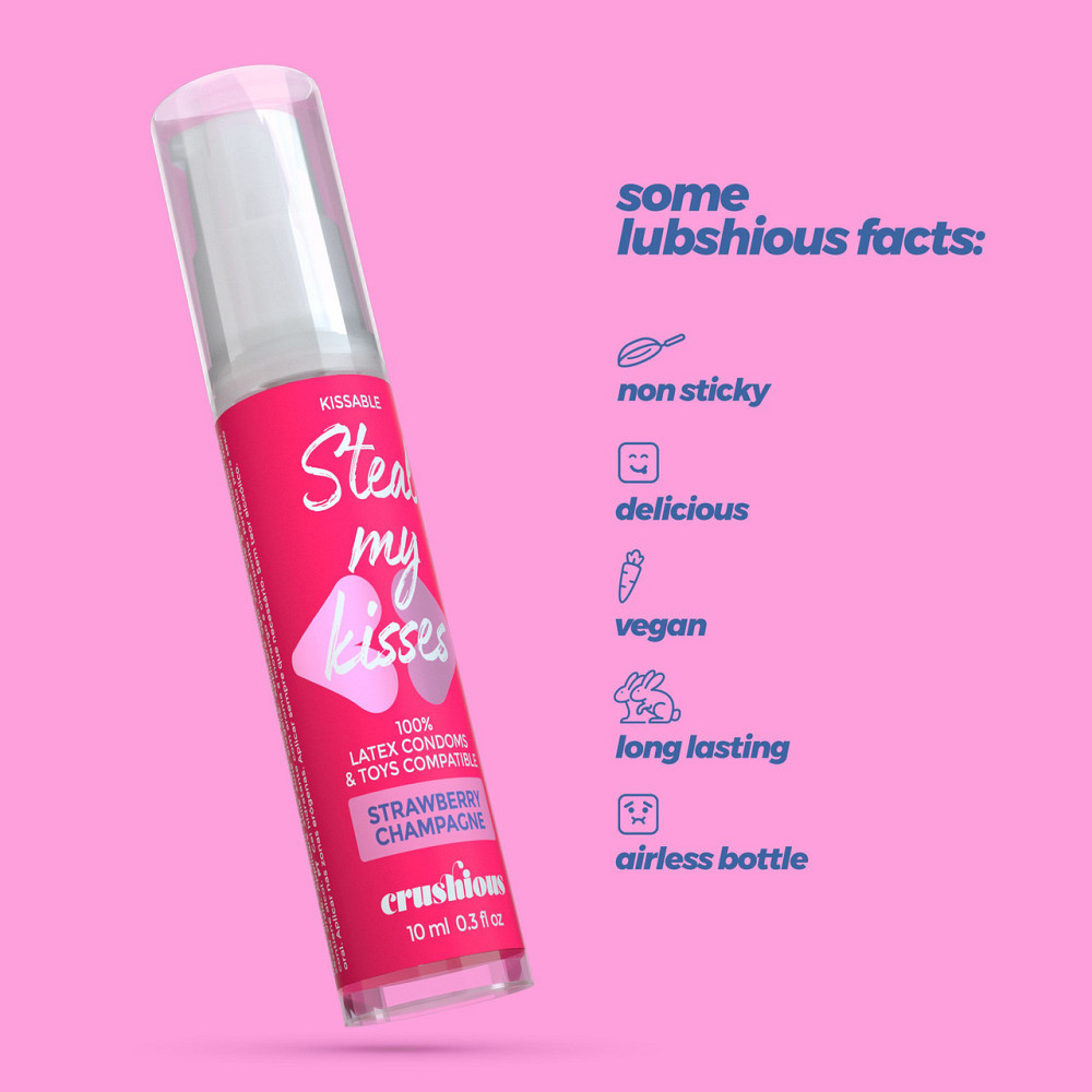 Оральный лубрикант Crushious Strawberry Champagne, 10 мл Sex Aura Киев - изображение 5