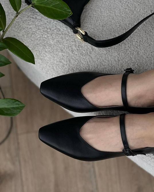 SANTINI Балетки жіночі SANTINI чорні натуральна шкіра 38р.39р.40р. (PA73-11) Коломыя - изображение 5