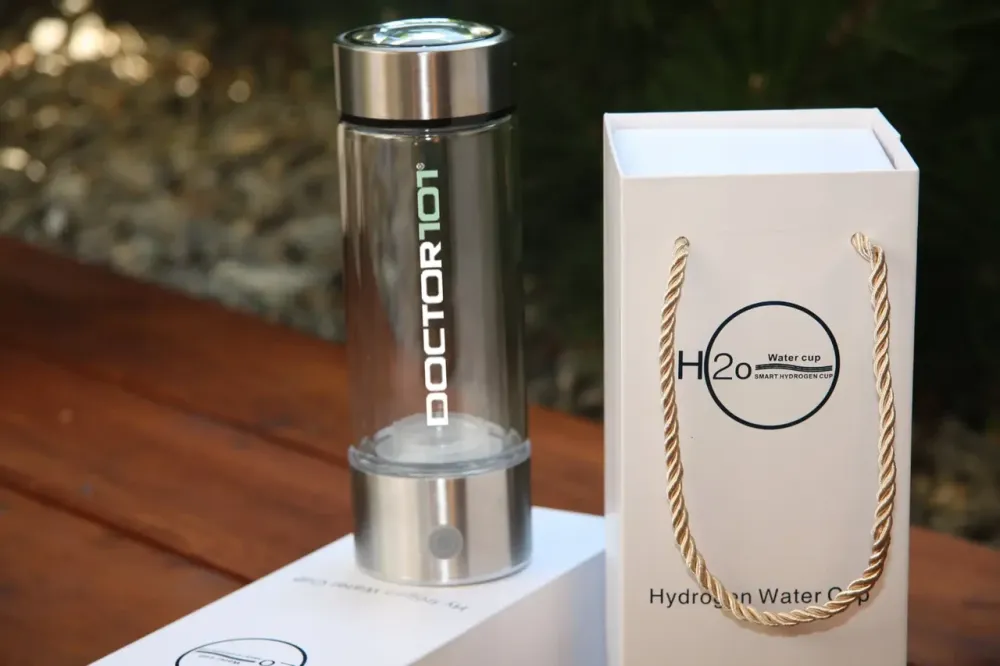 Генератор водневої води Tana. Воднева пляшка із зарядкою від USB, на 450 мл срібляста Дніпро - фото 5