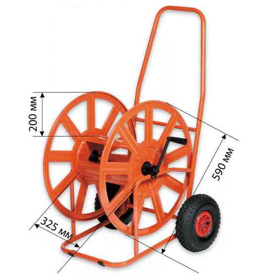 Візок для шланга 3/4′′ 140м із накачаними колесами, AG320-RG Київ
