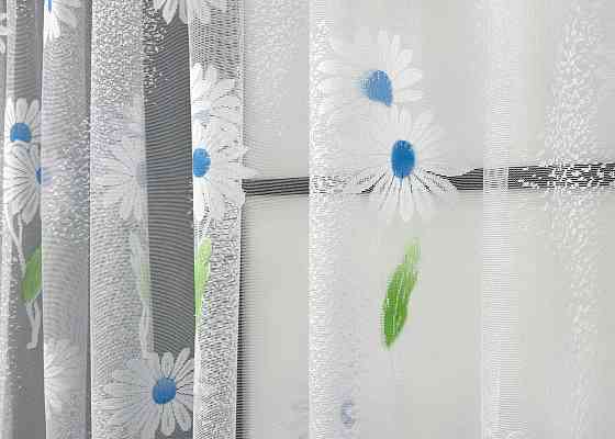 Тюль жакард VR-Textil № 1898т Арка на кухню колір білий 300х150 см (53-0103) Київ