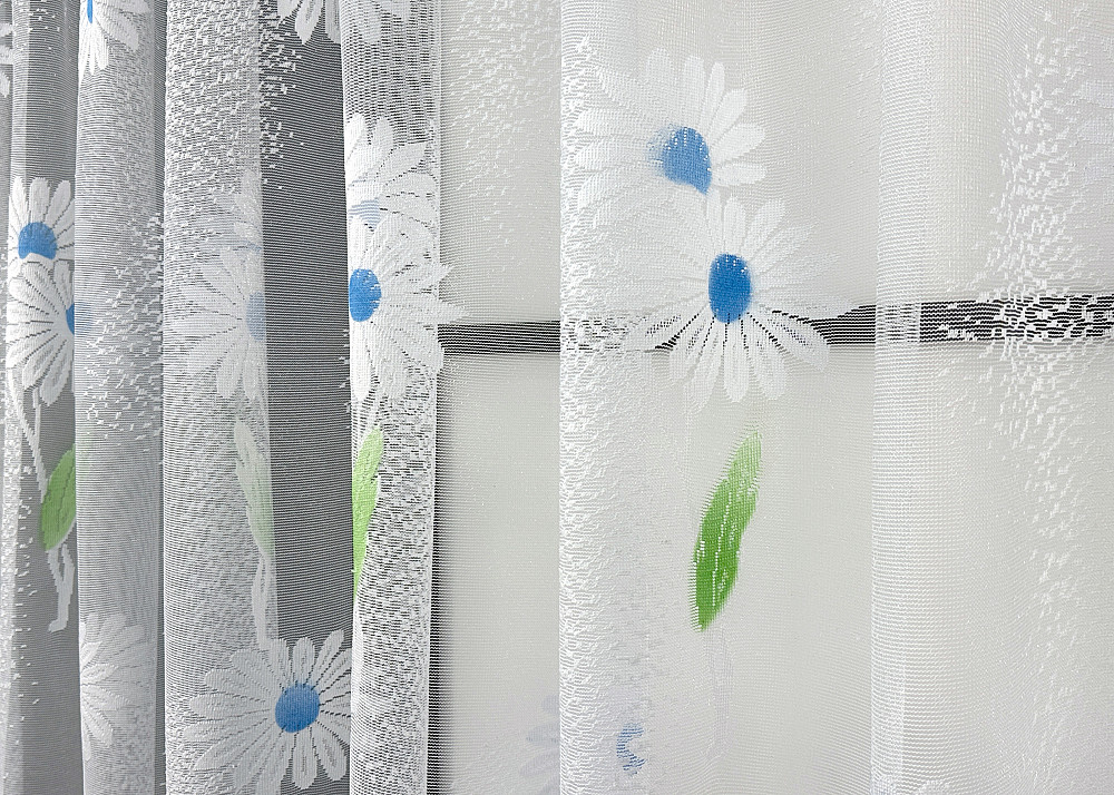 Тюль жаккард VR-Textil № 1898т Арка на кухню цвет белый 300х150 см (53-0103) Киев - изображение 4