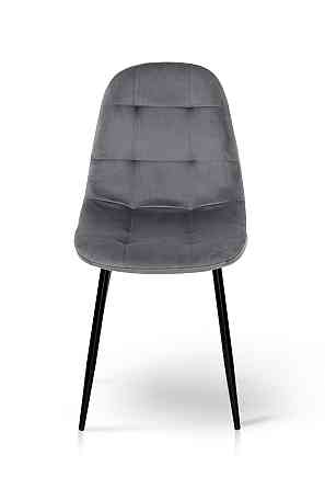 Стілець Квест, чорний/велюр сірий Київ