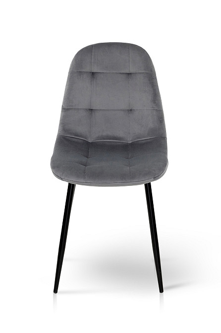 Стілець Квест, чорний/велюр сірий Киев - изображение 1