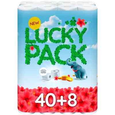 Туалетная бумага Ruta Lucky Pack 2 слоя 48 рулонов (8595027101424) Винница