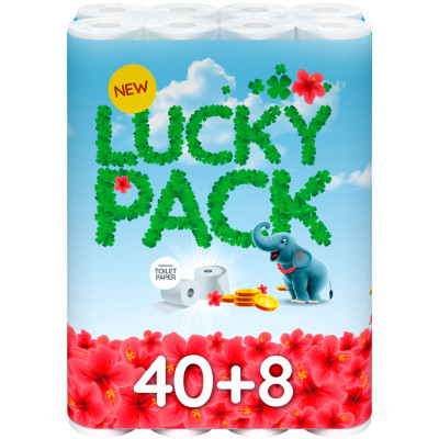 Туалетная бумага Ruta Lucky Pack 2 слоя 48 рулонов (8595027101424) Винница - изображение 1