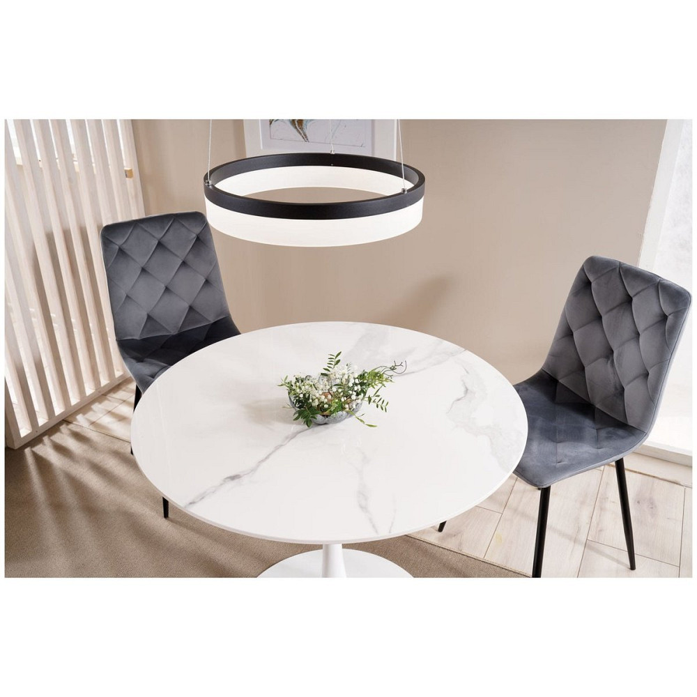 Стілець JERRY VELVET чорний каркас/сірий BL.14 Київ - фото 7