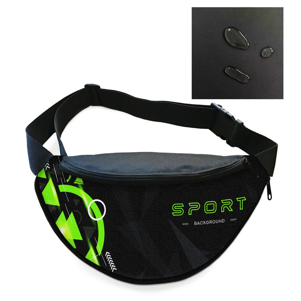Сумка-бананка чоловіча/жіноча Sport 32×16 см з розширювачем поясна сумка або сумка через плече (02903) Київ - фото 1
