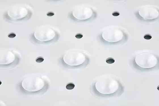 Коврик для ванной комнаты и душа атискользящий,для тела массажный силиконовый с присосками, белый 40х100 см Каменец-Подольский