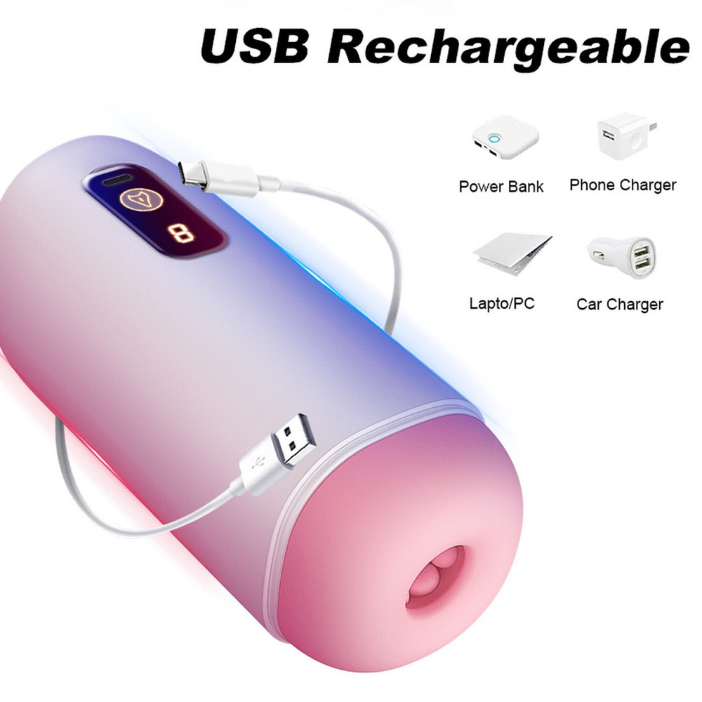 Мастурбатор - USB Rechargeable, 8 vibration functions Sex Aura Київ - фото 8