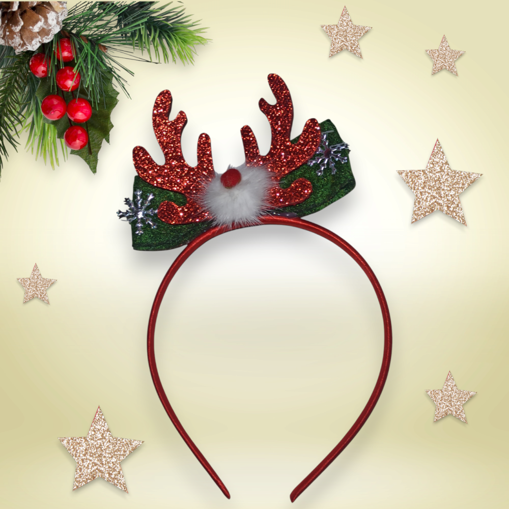 Обруч для волос новогодний Рожки one size красный Киев - изображение 1