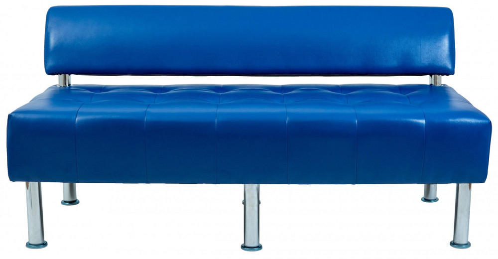 Диван Rainbow Office двійка зі спинкою 1550х650х750 Синій Київ - фото 2