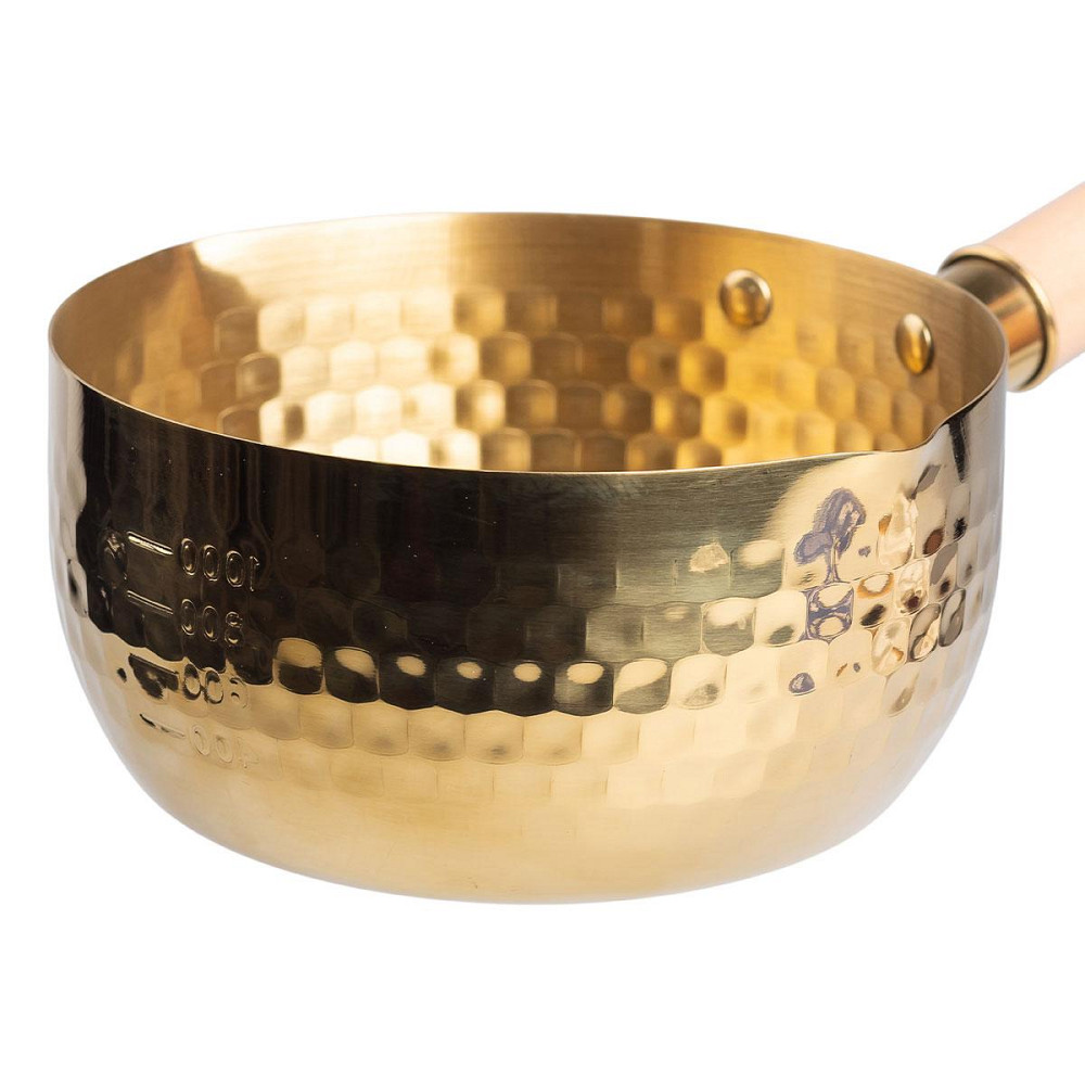 Сотейник 1.4 л с деревянной ручкой, нержавеющая сталь Киев - изображение 3