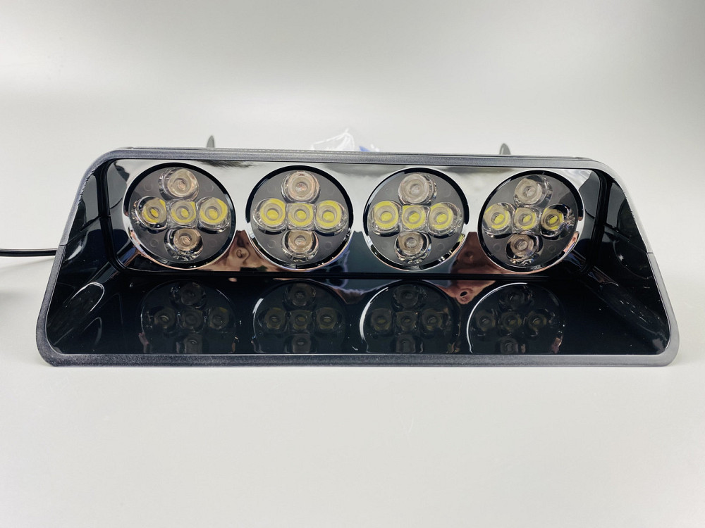 Маячок проблисковий S21 стробоскоп автомобільний 9-80V 20 led діодів білий спалах, стробоскоп під скло Мукачево - фото 1